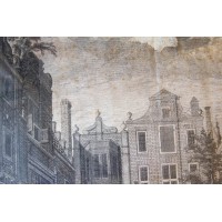 Toneeldecor - De Burger-Buurt. Akwaforta. Reinier i Harmanus Vinkeles. 1775 Amsterdam